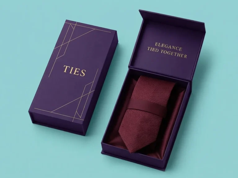 printed tie boxes