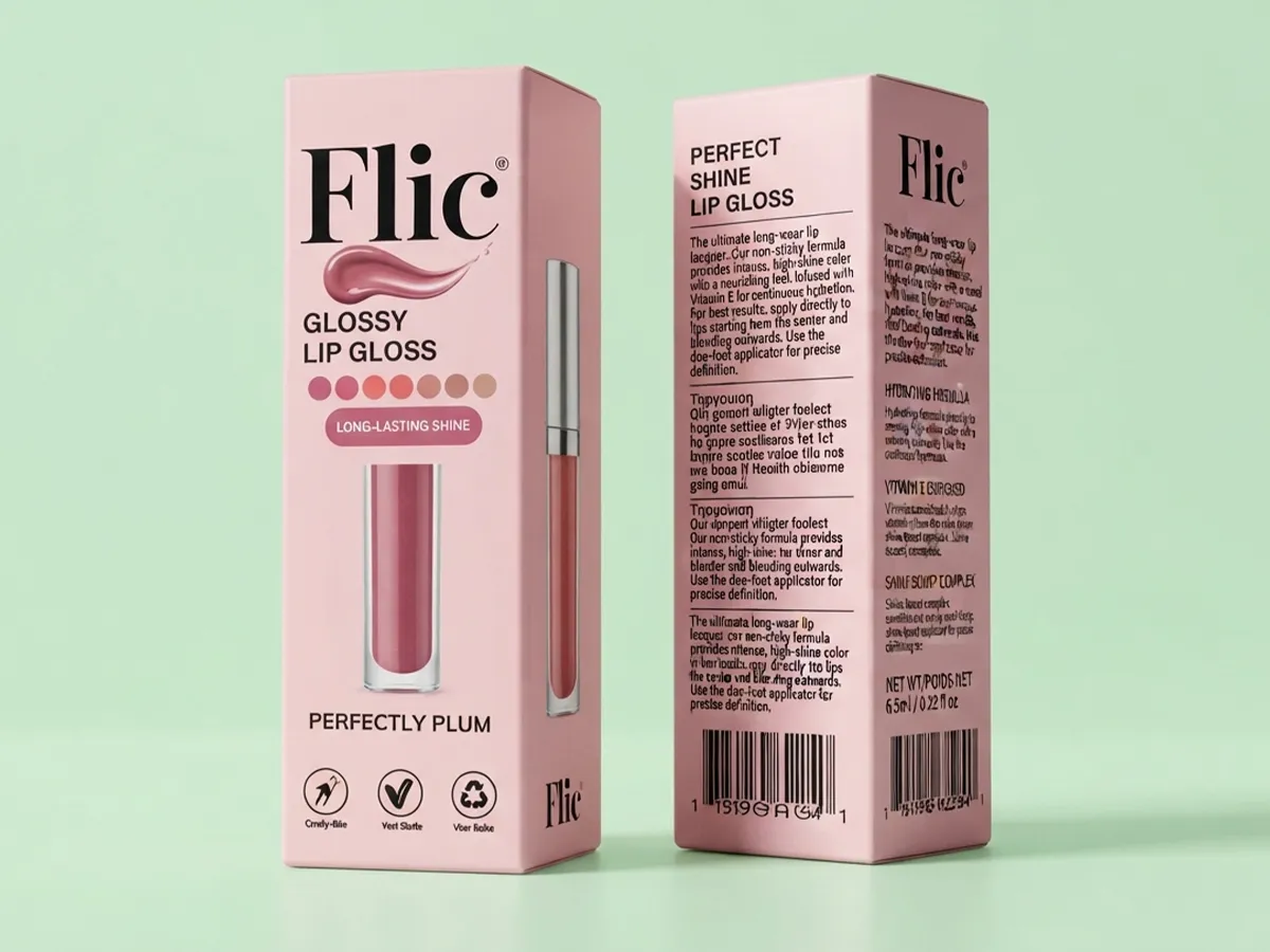 customized lip gloss boxes