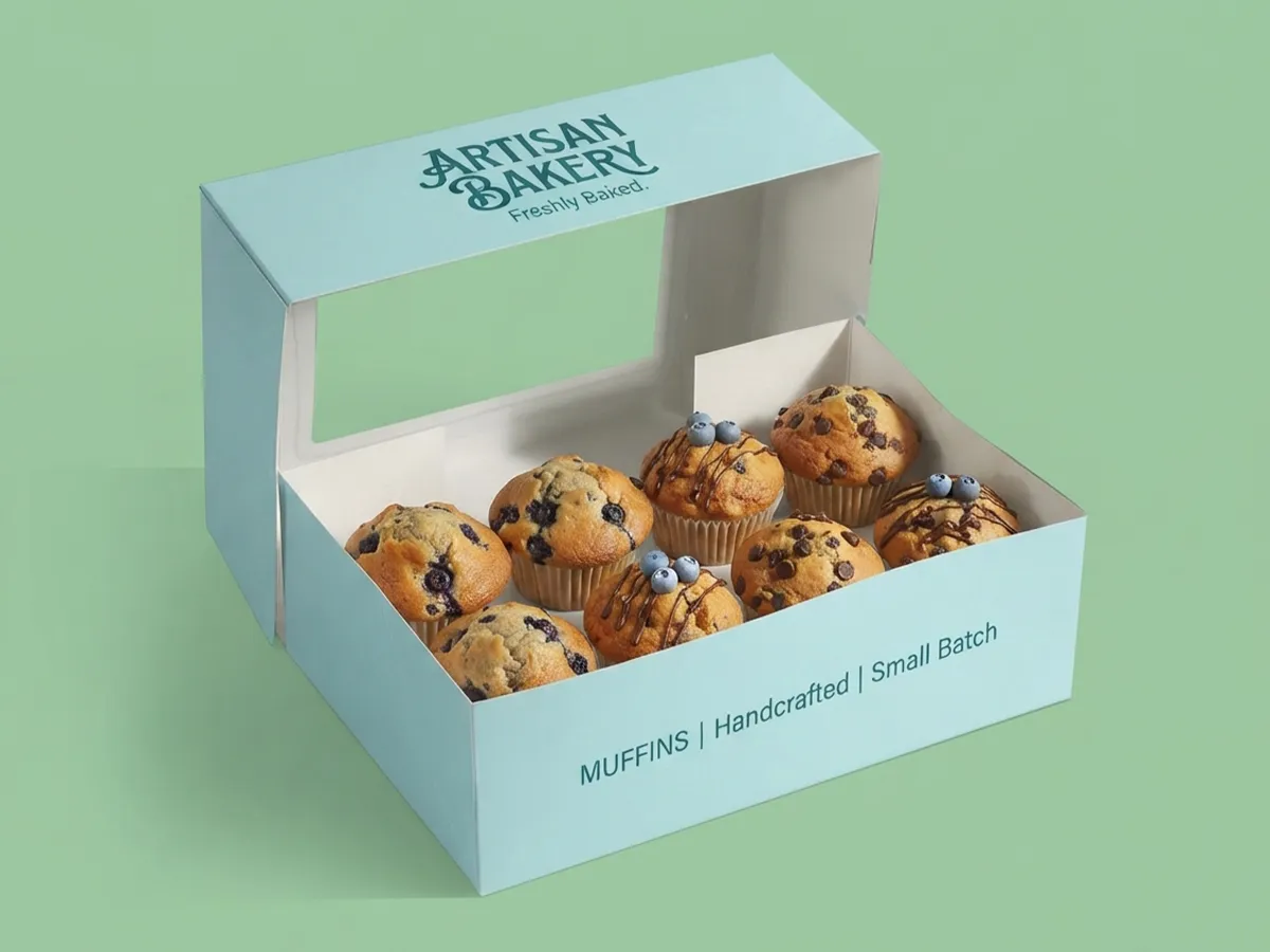custom muffin boxes with window