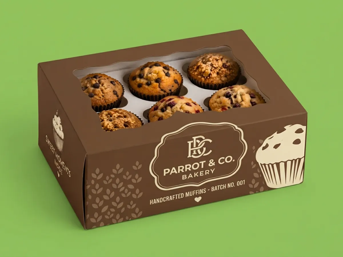 custom printed muffin boxes