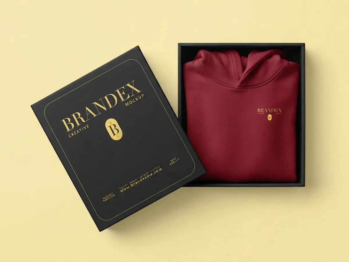 two piece hoodie packaging