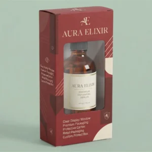 custom 4 oz bottle boxes with window
