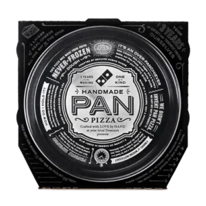 dominos black pizza box