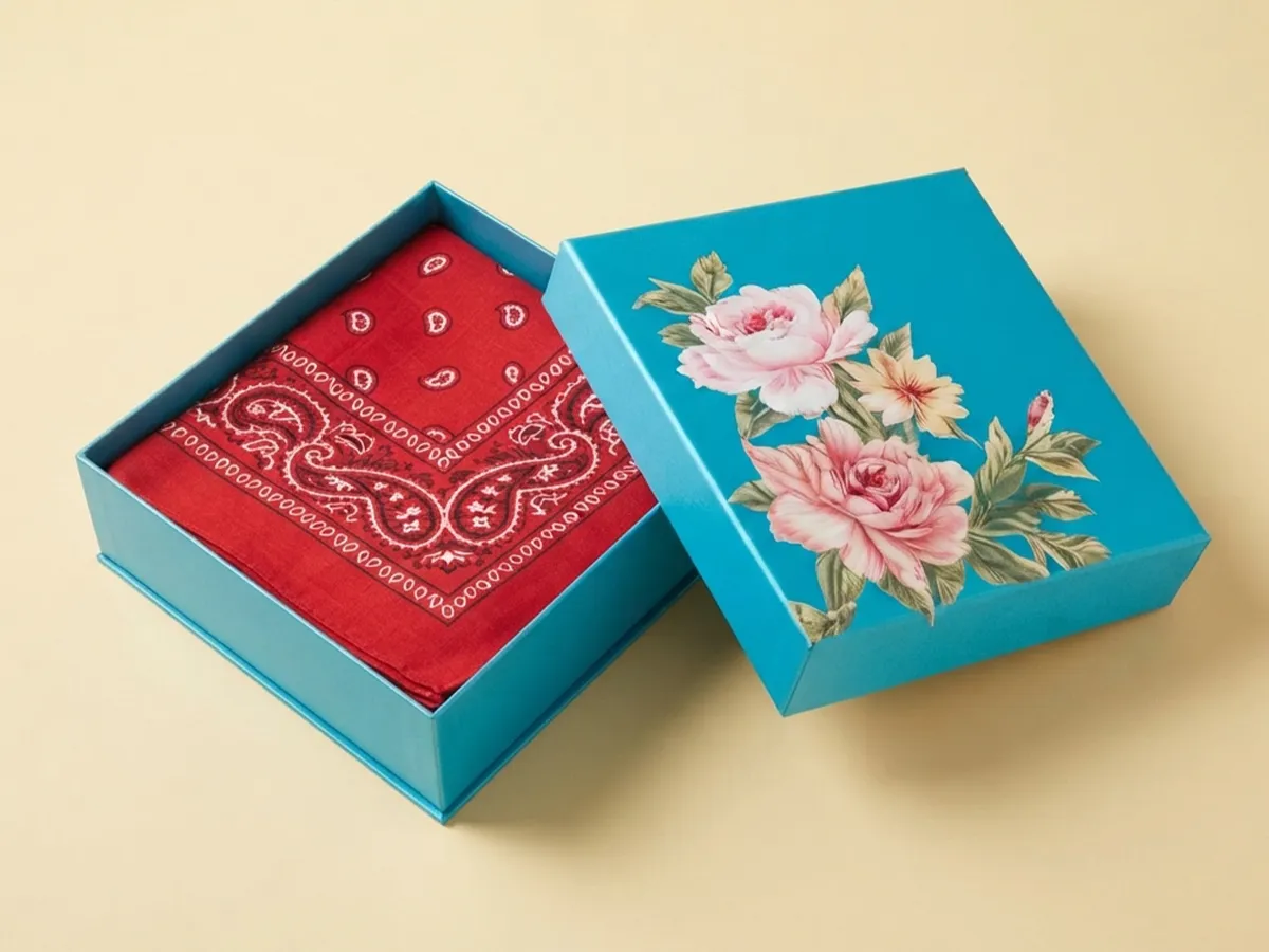 printed bandana boxes