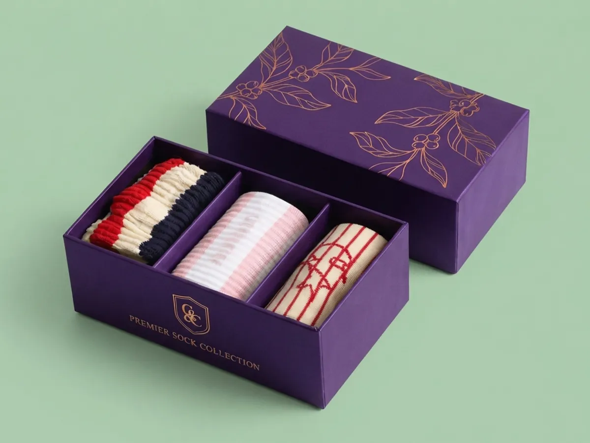 two piece socks boxes