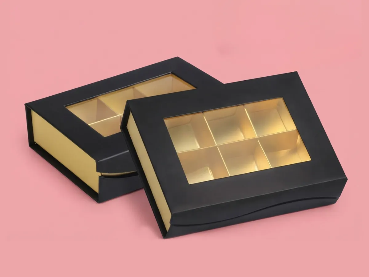 chocolate boxes with window
