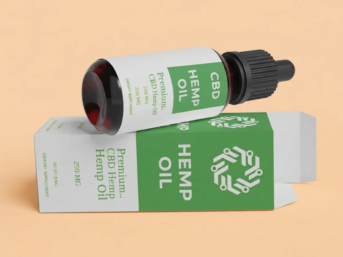 cbd hemp oil boxes with logo