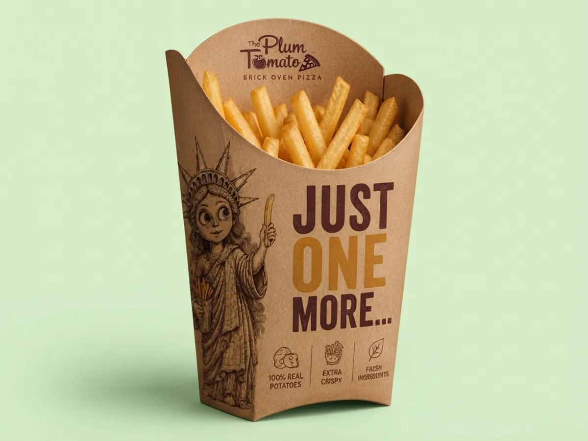 printed french fry boxes