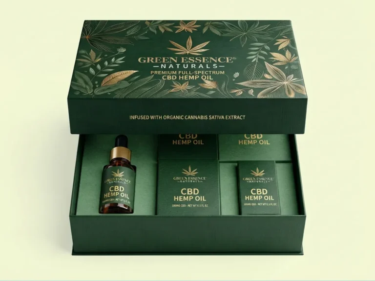 two piece cbd hemp oil boxes