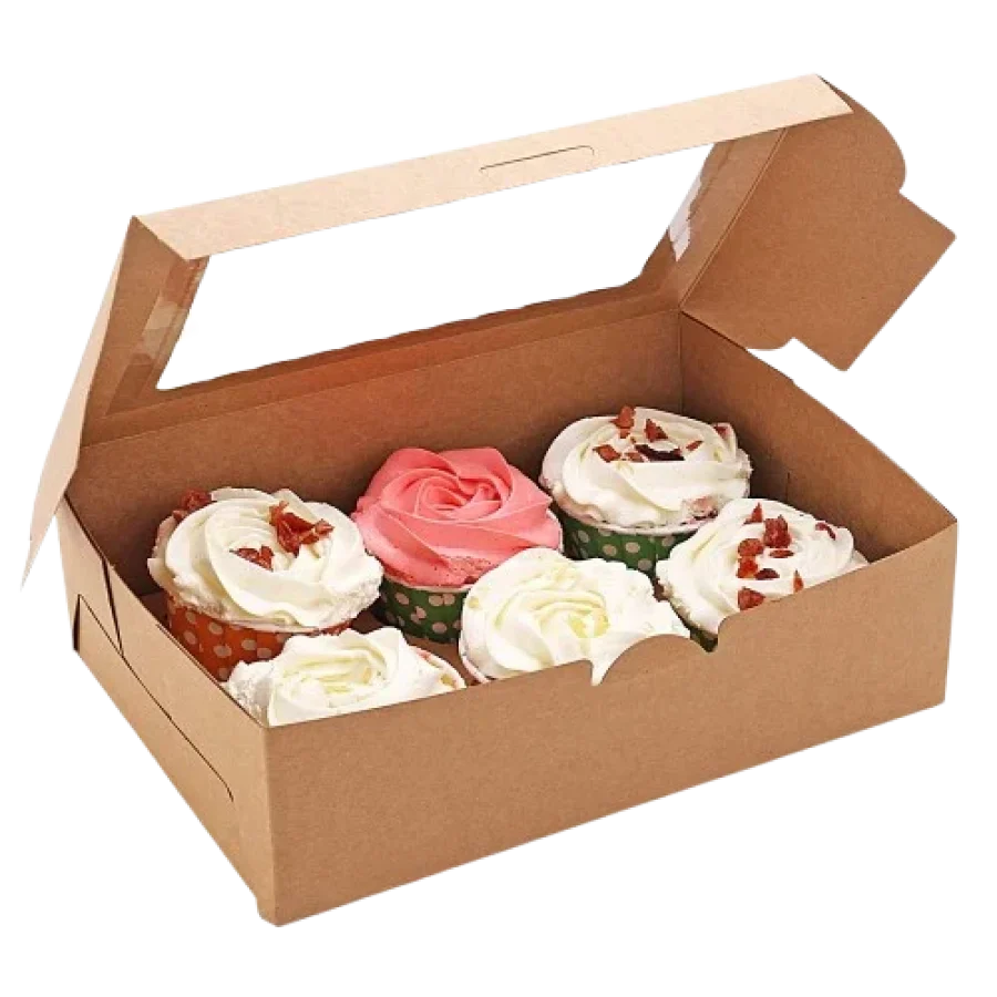 Kraft Cupcake Boxes