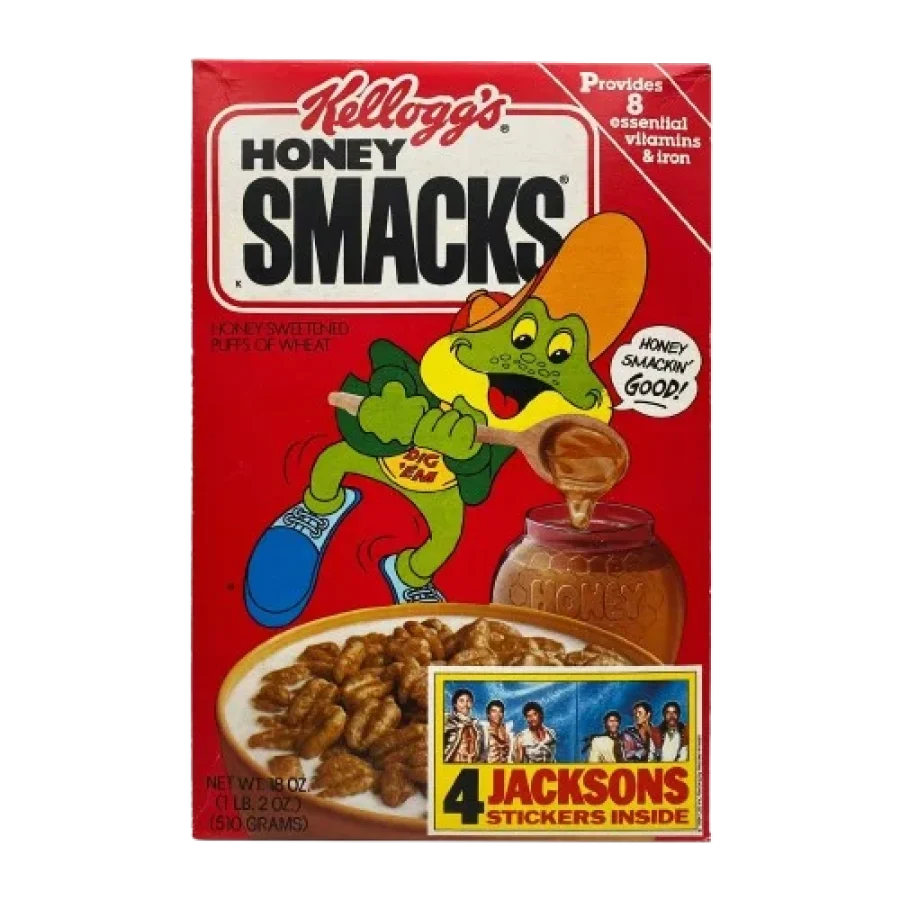 cereal with frog on box