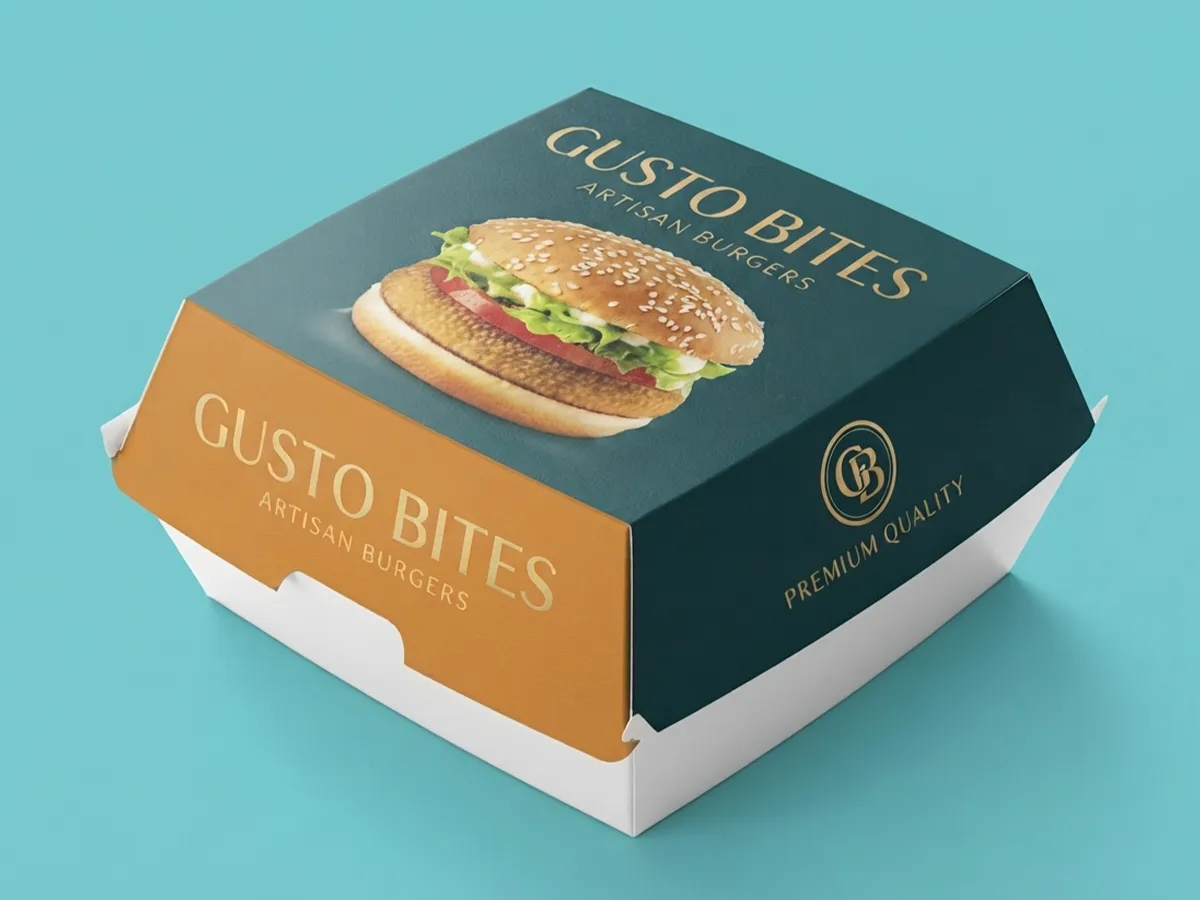 fast food boxes with logo