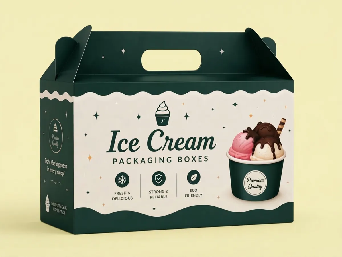 gable style ice cream boxes
