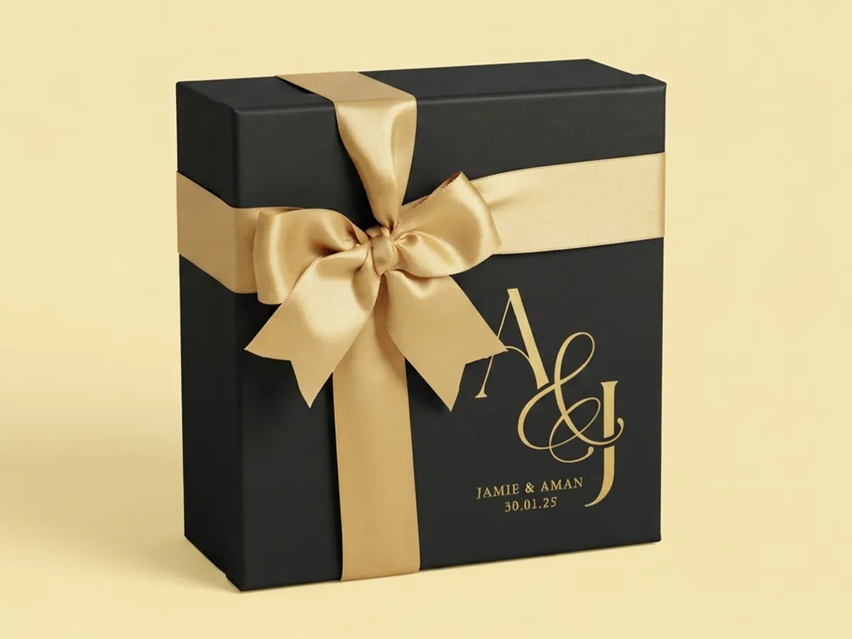 invitation boxes with logo