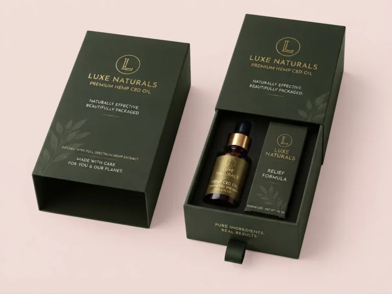 luxury cbd hemp oil boxes