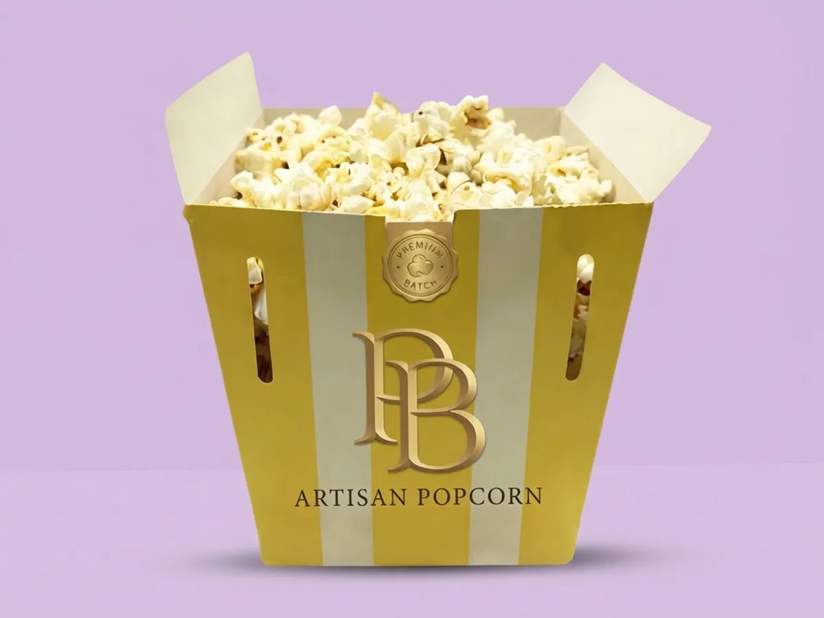 popcorn boxes with logo