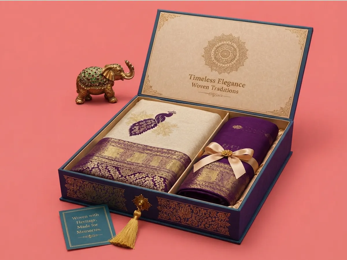 presentation boxes with logo