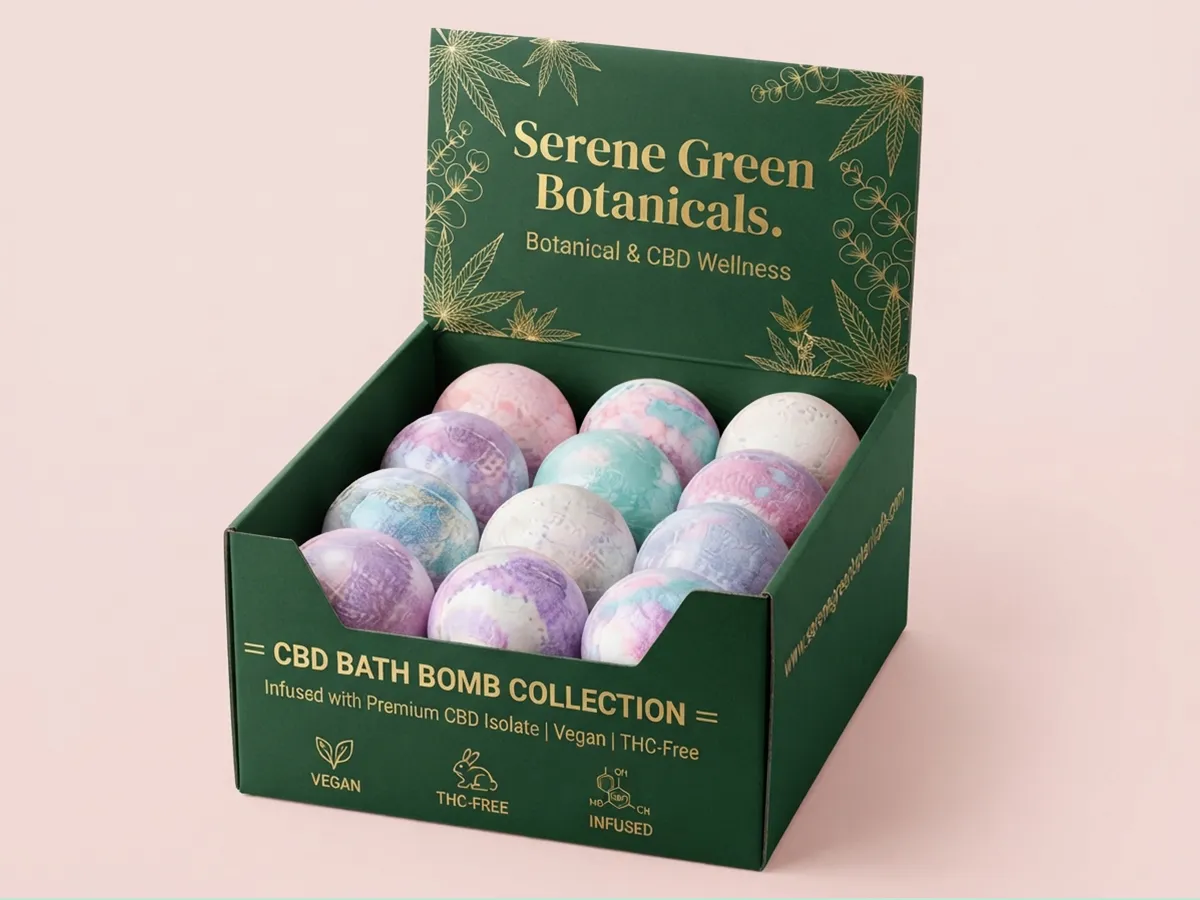 Custom CBD Bath Bomb Boxes